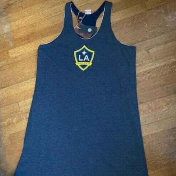 NWT Mitchell & Ness Women's Reversible LA L.A. Galaxy Mesh Tank Jersey Large - Picture 5 of 6